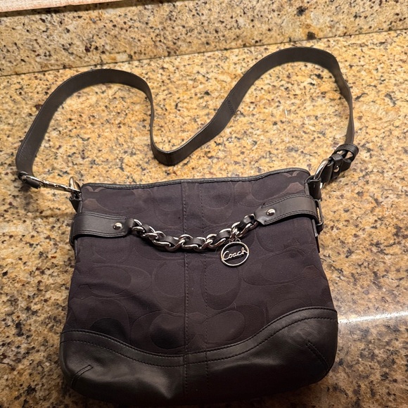 Coach Handbags - Coach Dark Gray Crossbody Bag